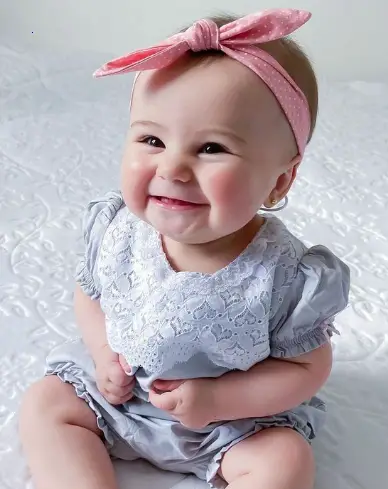 Enchanting with adorable children wearing feminine headbands: A memorable journey immersed in the overwhelming beauty of cuteness