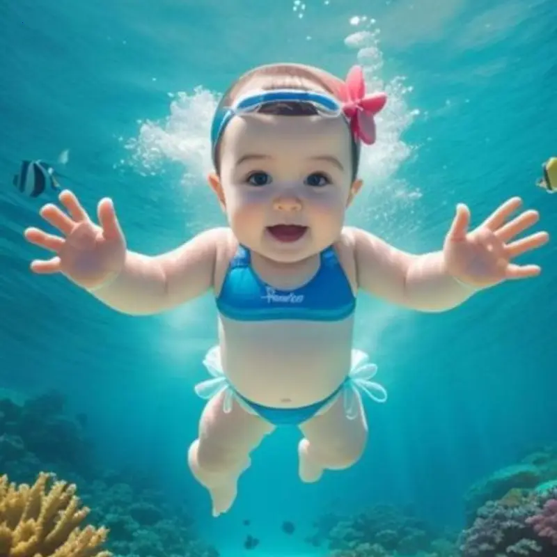 Water Play Delight: Adorable Pictures of Me Happily Enjoying Playᴛι̇ɱe in the Water Attract Thousands of Followers