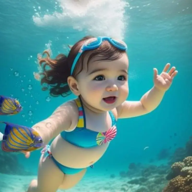 Water Play Delight: Adorable Pictures of Me Happily Enjoying Playᴛι̇ɱe in the Water Attract Thousands of Followers