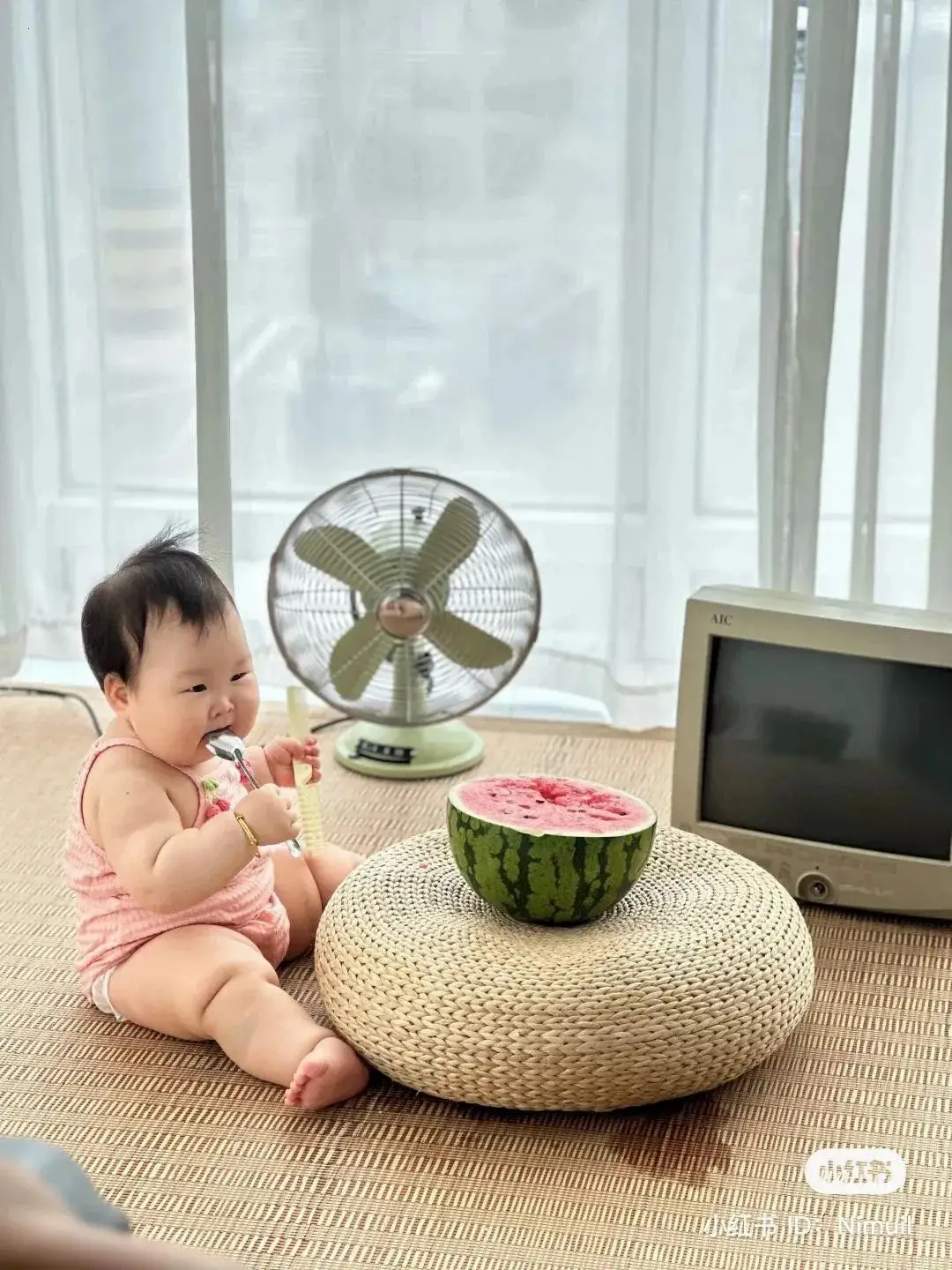 The Adorable Delight: A Baby’s Joyful Encounter with a Watermelon