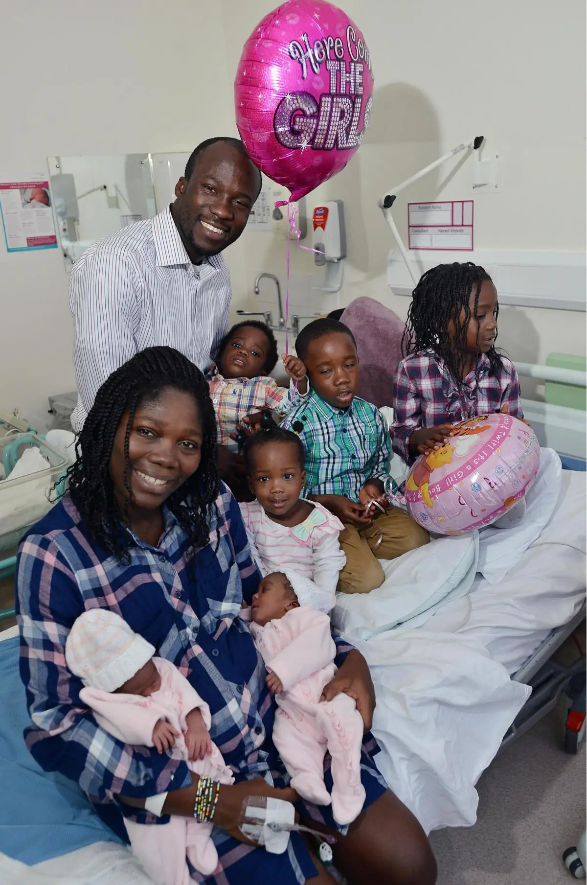 Double happiness: African woman welcomes twins 10 years after giving birth to triplets