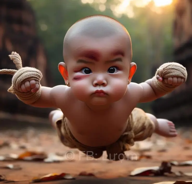 Mesmerizing Dedication: Baby’s Unyielding Concentration in Training Captivates All