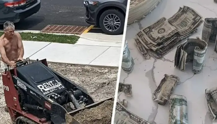 A man discovers two ‘small round things’ tucked beneath his porch and learns that there are large sums of money there