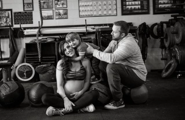 CrossFit mom spends her second pregnancy at the gym