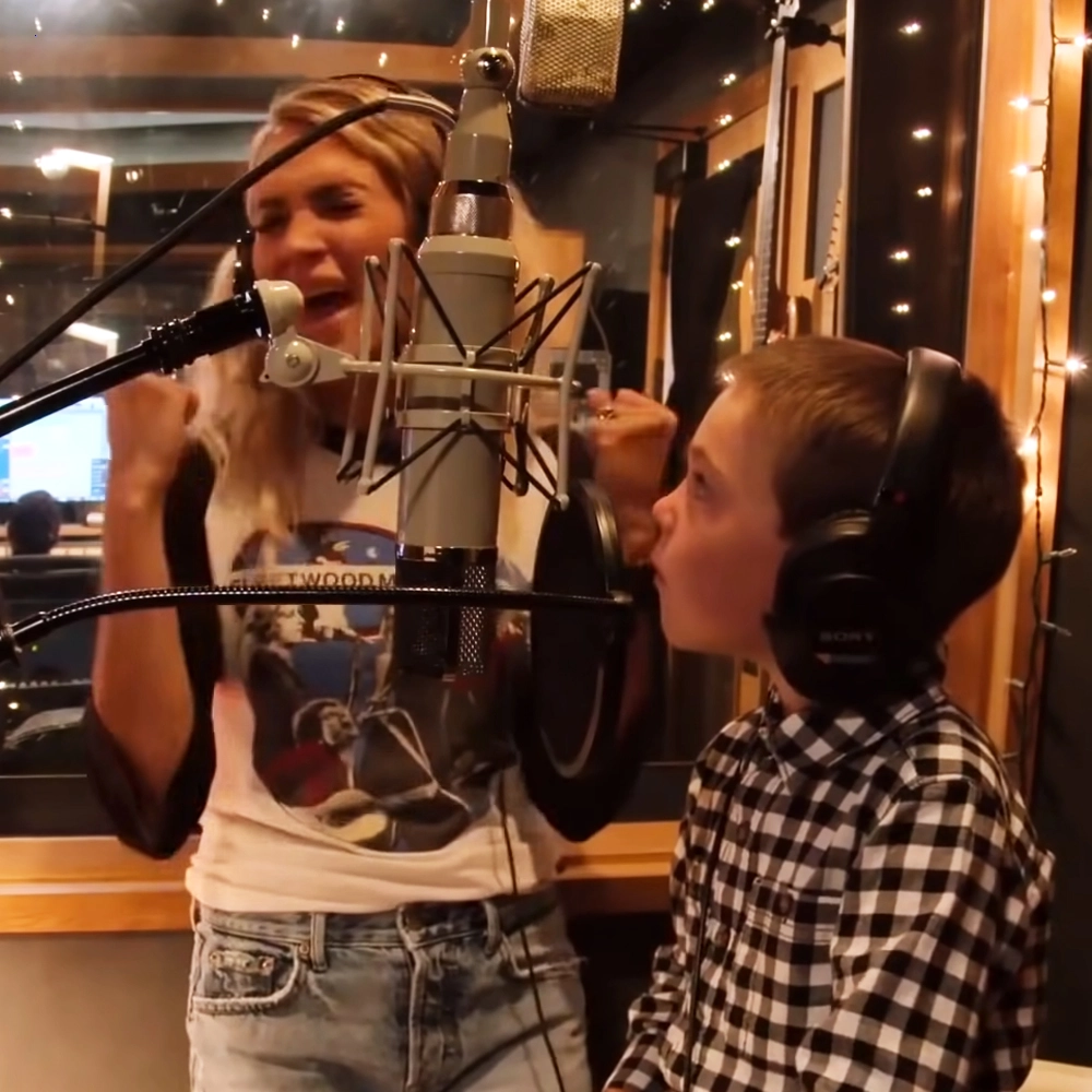 Carrie Underwood and Son Sing an Adorably Angelic Version of “The Little Drummer Boy”