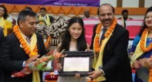 This girl has a special handwriting. She won an award as the most beautiful handwriting holder in the world