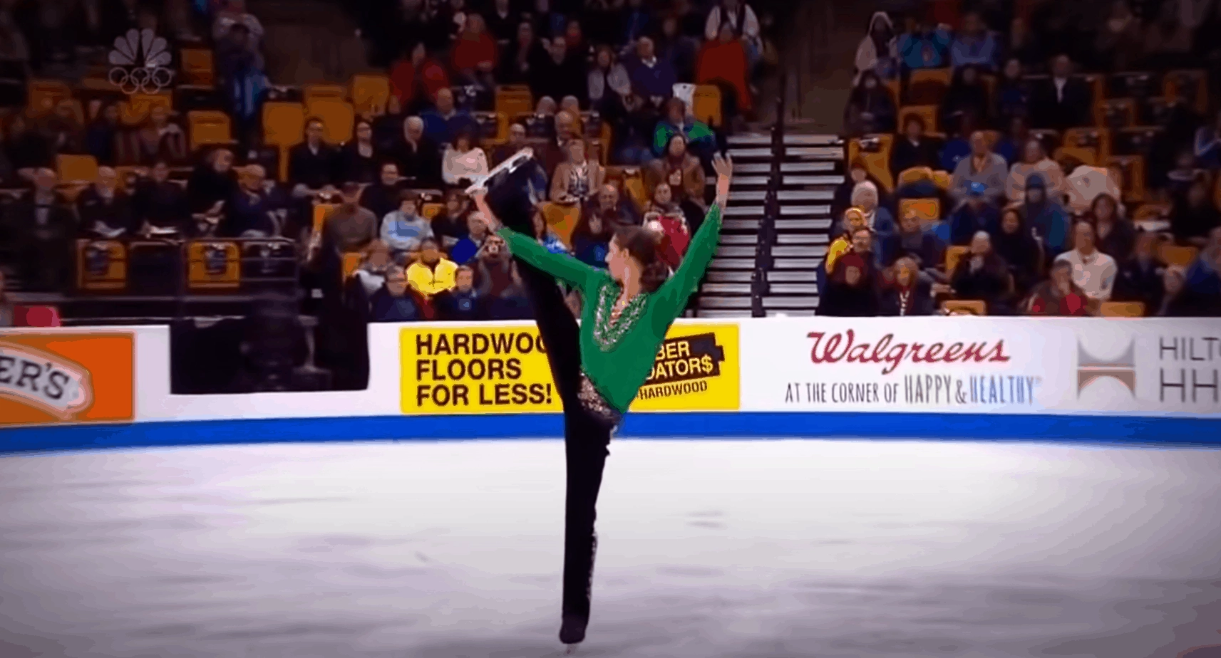 The figure skater made the audience fall in love with him with an Irish dance