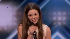 The jury compared this girl with a famous singer. She came out with a powerful voice