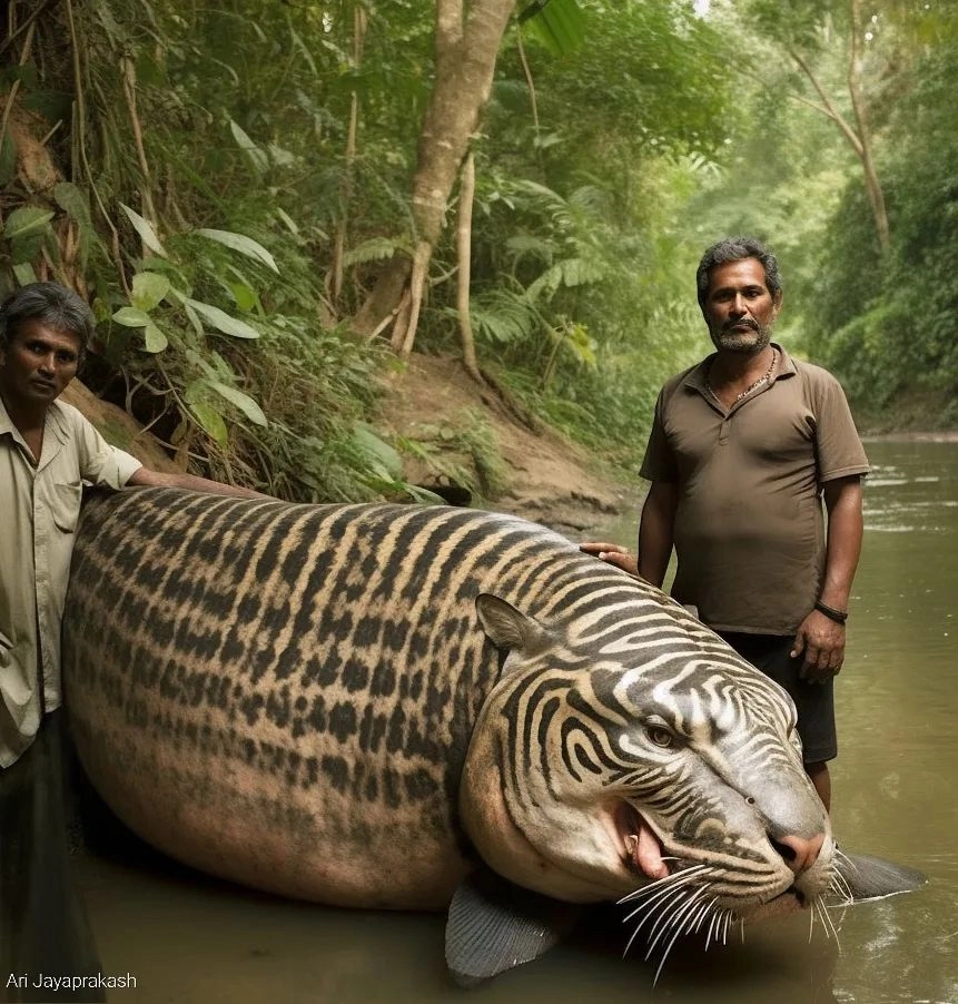 The legendary strange animal “hybrid tiger fish” makes everyone more surprised and excited than ever (Video).f