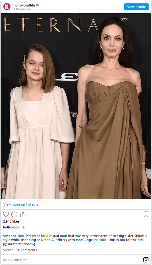 Brad Pitt’s youngest daughter Vivienne is a mini ‘Brangelina,’ stunning at 15