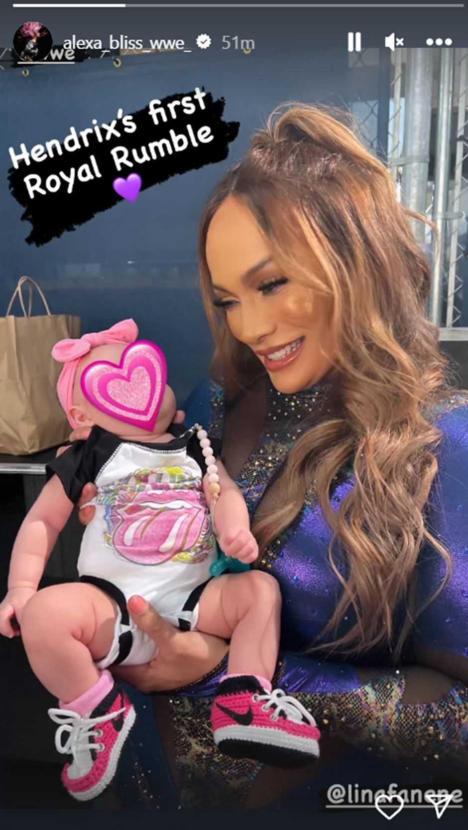 Alexa Bliss' daughter got to meet Nia Jax